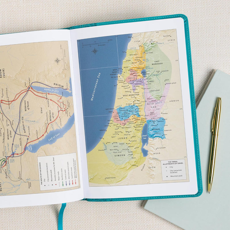 Giant Print Reference Bible, Teal LeatherTouch by Holman Bible Publishers