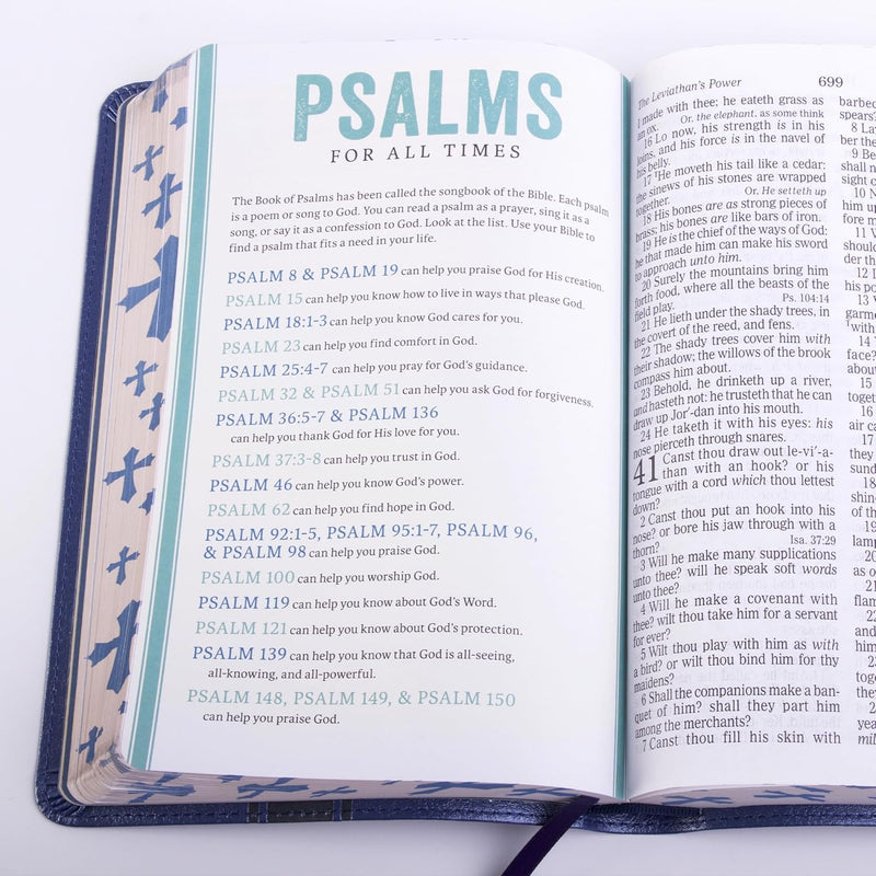 KJV Kids Bible, Royal Blue LeatherTouch by Holman Bible Staff