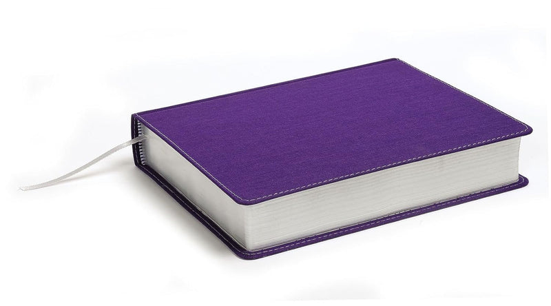 HCSB Illustrator's Note taking Bible, Purple Linen Bonded Leather by Holman Bible Staff