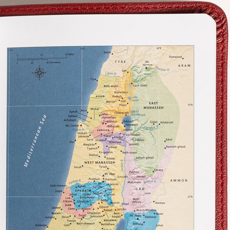 NASB Large Print Compact Reference Bible, Burgundy Leathersoft by Holman Bible Publishers