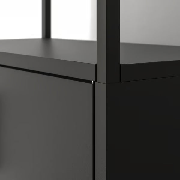IKEA TROTTEN Cabinet with doors, anthracite, 70x35x110 cm (27 1/2x13 3/4x43 1/4 ")