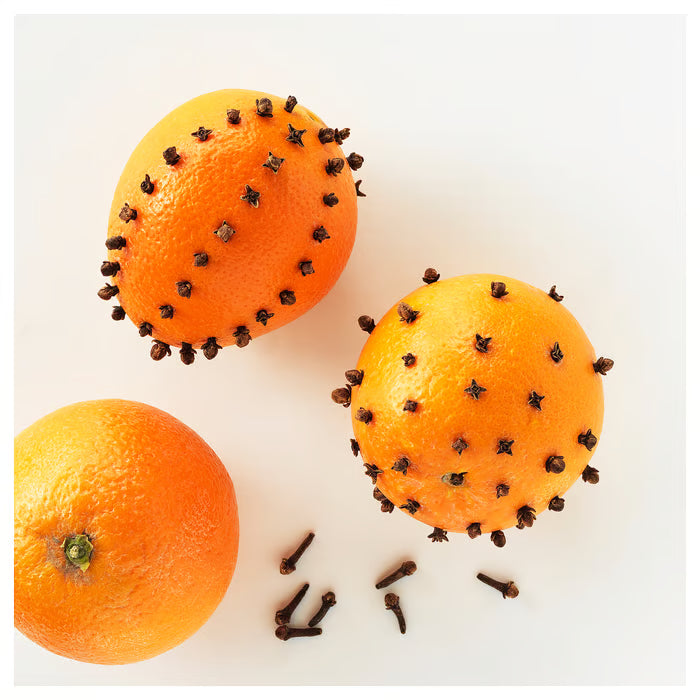 IKEA VINTERFINT Scented candle in glass with lid, Orange and clove/red, 40 hr