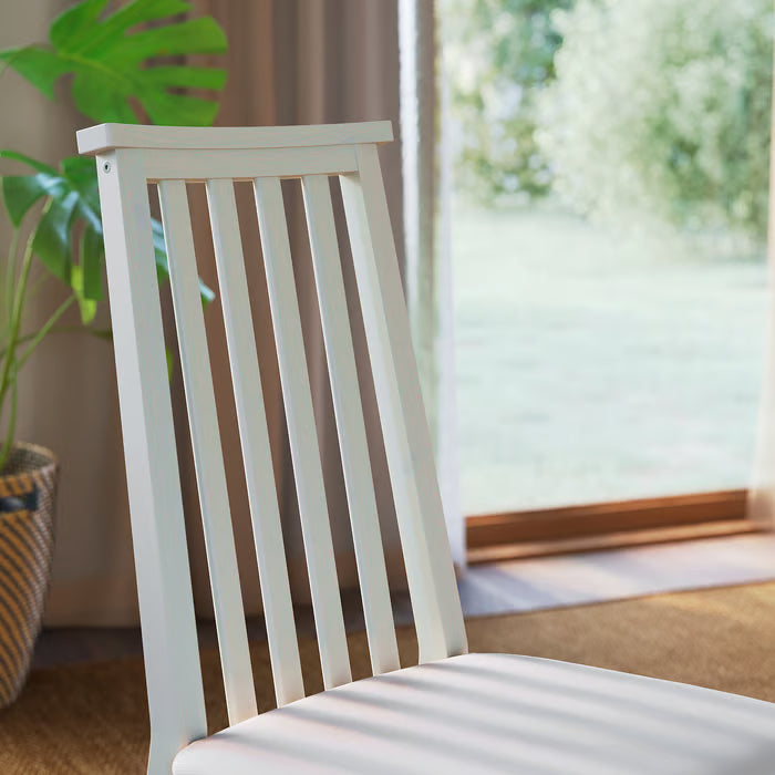 IKEA ALHULT / ÅLHULT Table and 6 chairs, beige/brown/Kabusa light beige beige, 170/220x80 cm (66 7/8/86 5/8x31 1/2 ")