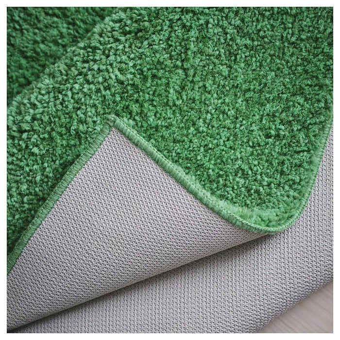 IKEA SKOGSDUVA Rug, high pile, green, 133x160 cm (4 ' 4 "x5 ' 3 ")