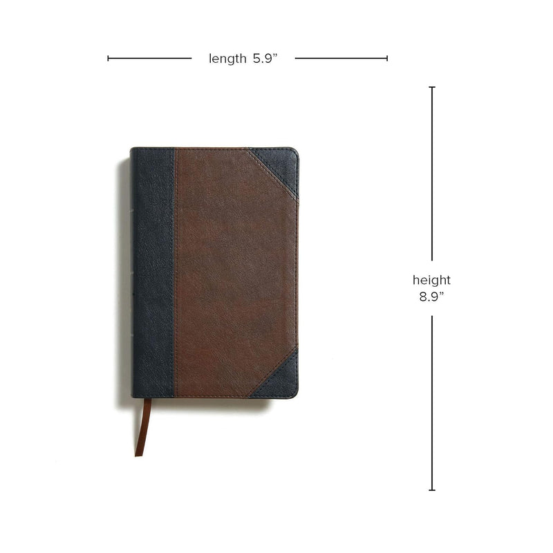 KJV Large Print Personal Size Reference Bible, Black/Brown by Holman Bible