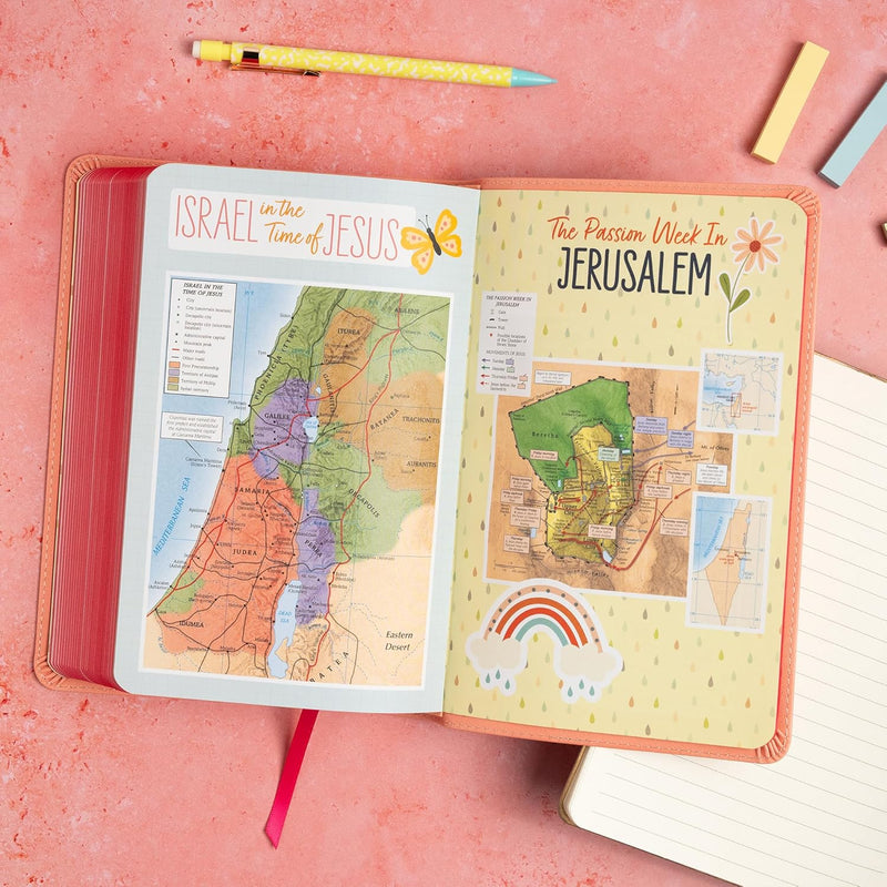 KJV Kinderbibel, Peach Leathertouch von Holman Bible Publishers