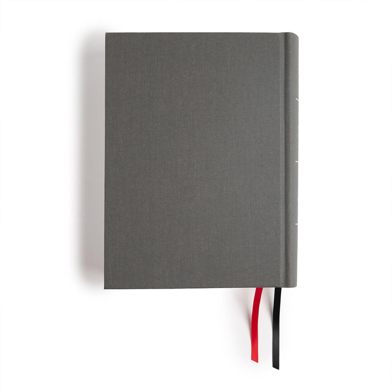 KJV Study Bible, Large Print Edition, Charcoal Cloth Over Board by Holman Bible Publishers