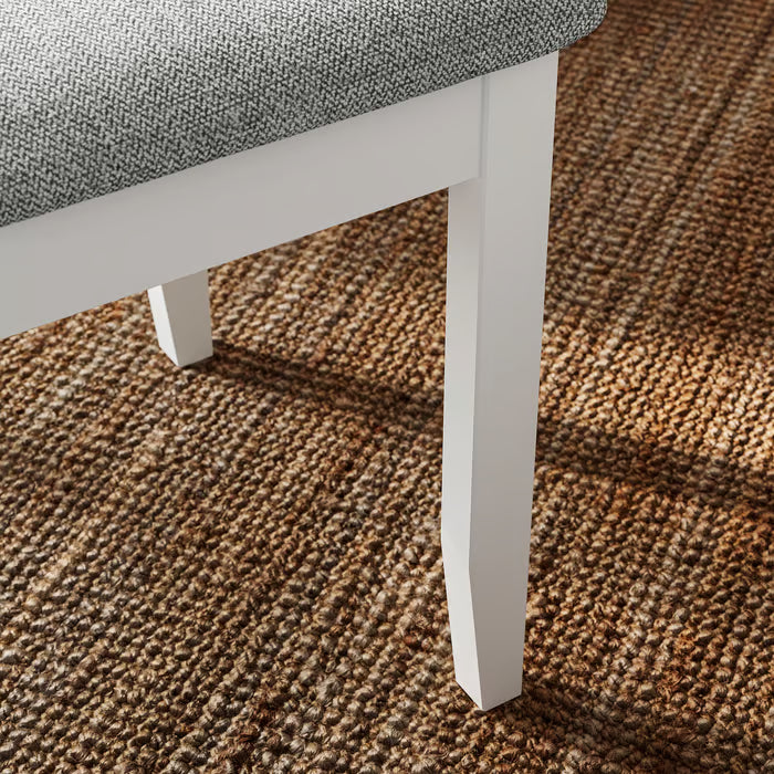 IKEA Näsinge / Näsinge Table and 4 chairs, white/white Tibbleby beige-grey, 130x80 cm (51 1/8x31 1/2 ")