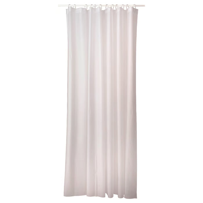 IKEA GRUNU Shower curtain, white, 180x200 cm (71x79 ")