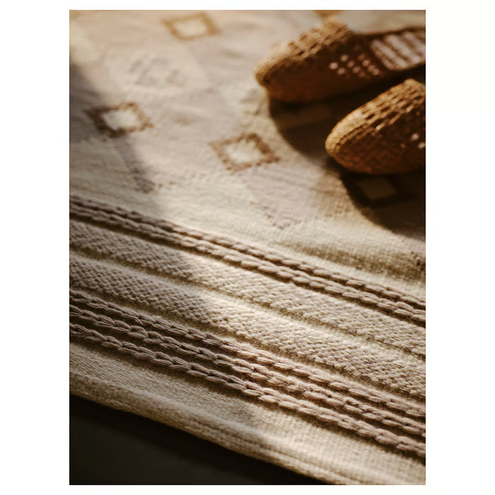 IKEA VÄGNÄT Rug, flatwoven, off-white grey/handmade, 170x240 cm (5 ' 7 "x7 ' 10 ")