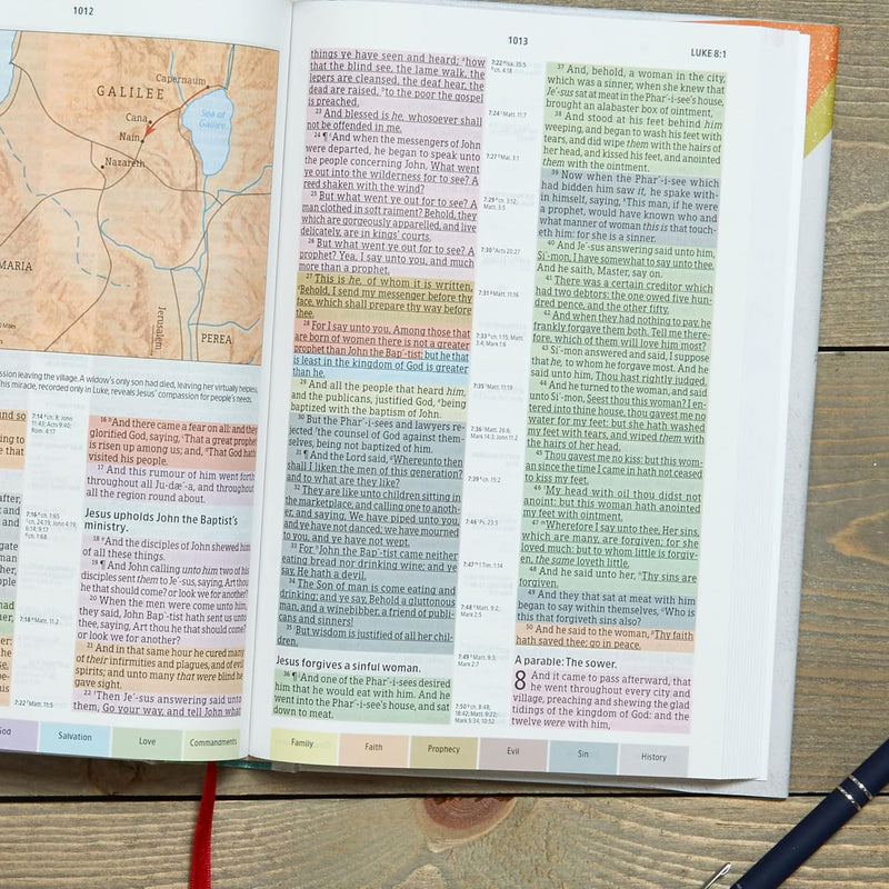 KJV Rainbow Study Bible, Hardcover by Holman Bible Publishers