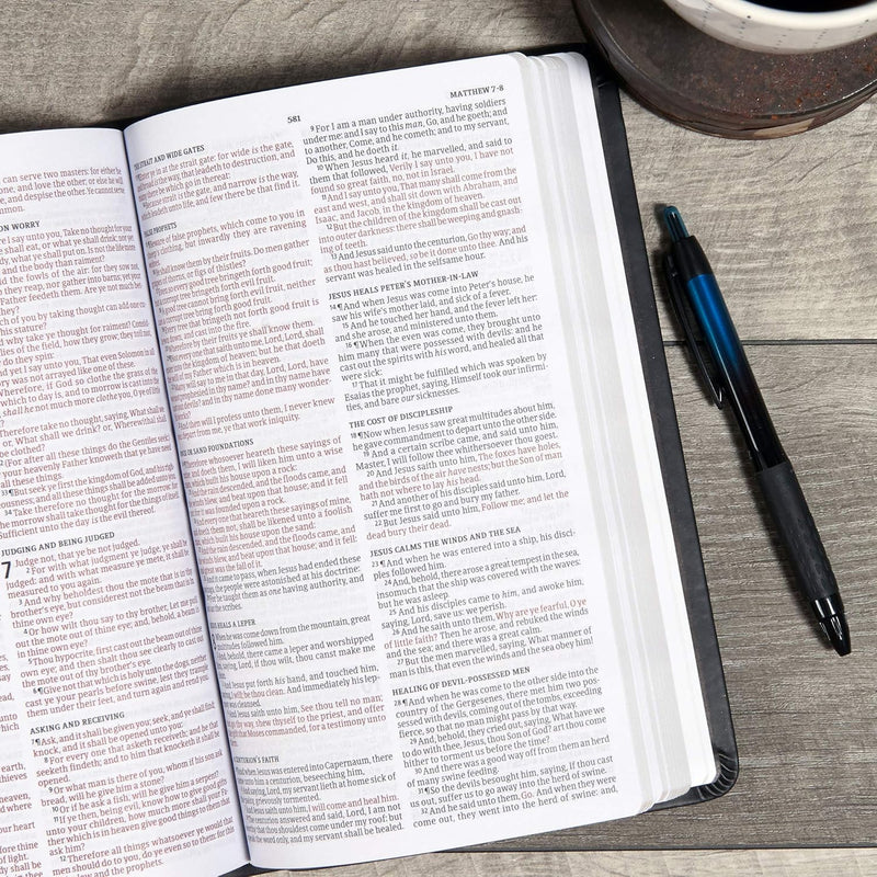 KJV Deluxe Gift Bible, Black Leather Touch by Holman Bible Publishers