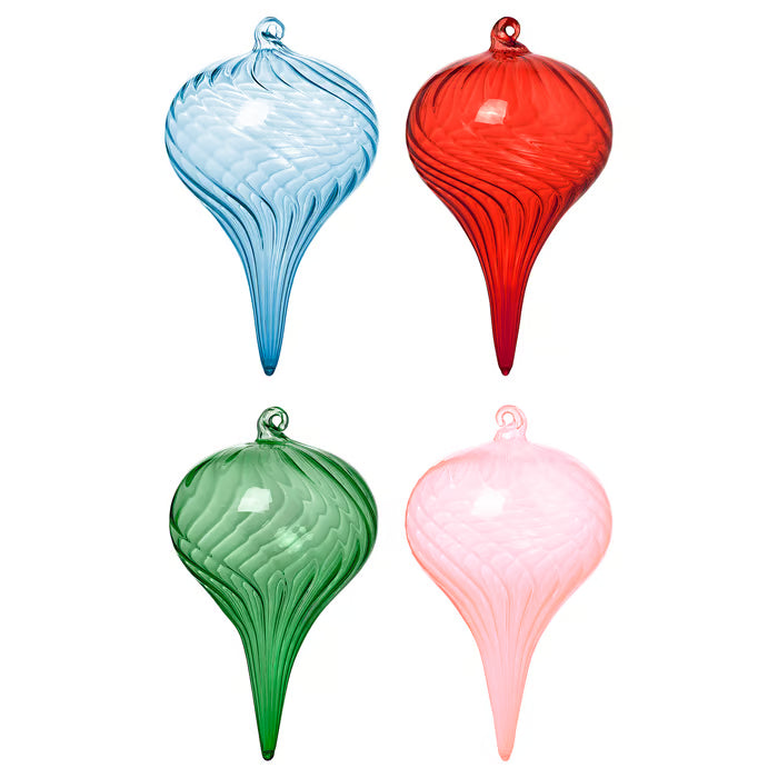 IKEA VINTERFINT Tree ornament, bauble glass/mixed colours, 6 cm (2 ¼ ")