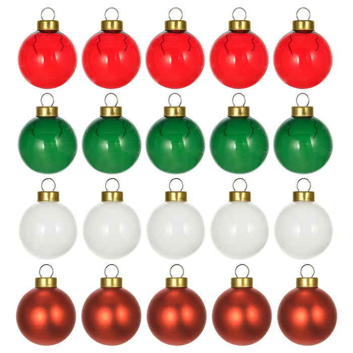 IKEA VINTERFINT Tree ornament, bauble glass/mixed colours, 3.5 cm (1 ½ ")