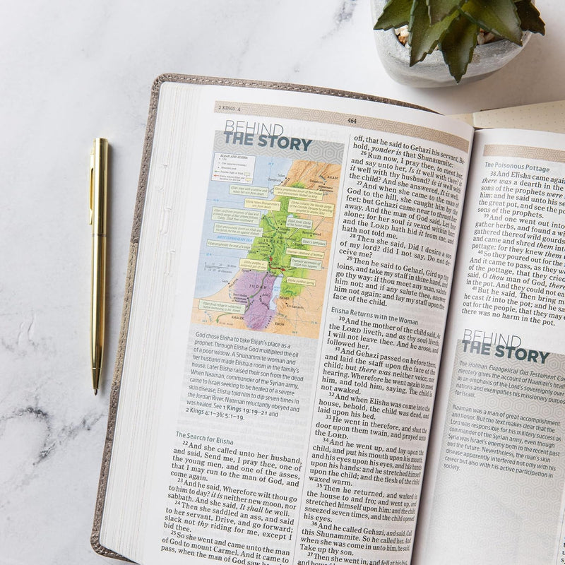 KJV Essential Teen Study Bible – Weathered Grey Leathertouch by Holman Bible Publishers