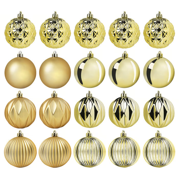 IKEA VINTERFINT Tree ornament, bauble gold-colour, 7 cm (2 ¾ ")