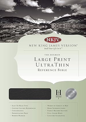 Ultra Thin Large Print Reference Bible: New King James Version by Holman Bible Staff