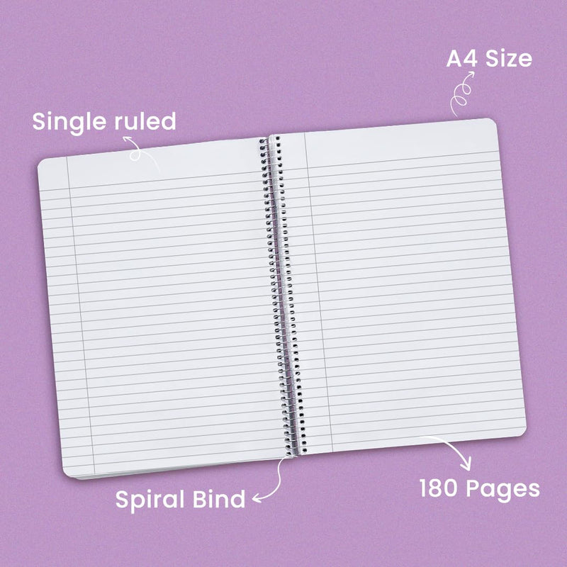 Classmate Pulse Single Subject Spiral Notebook - Pack of 1