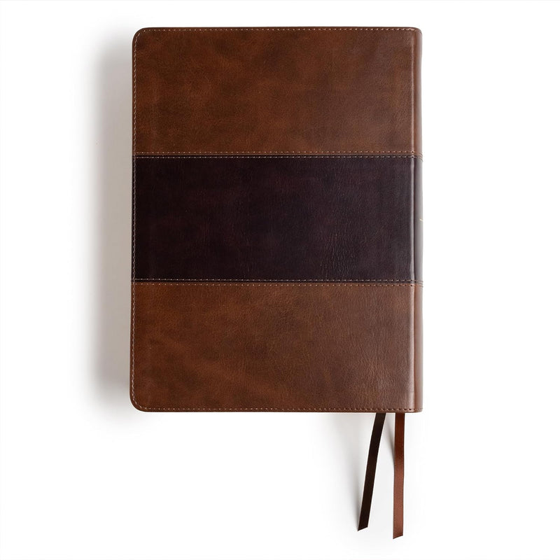 KJV Study Bible, Large Print Edition, Saddle Brown Leathertouch by Holman Bible Publishers