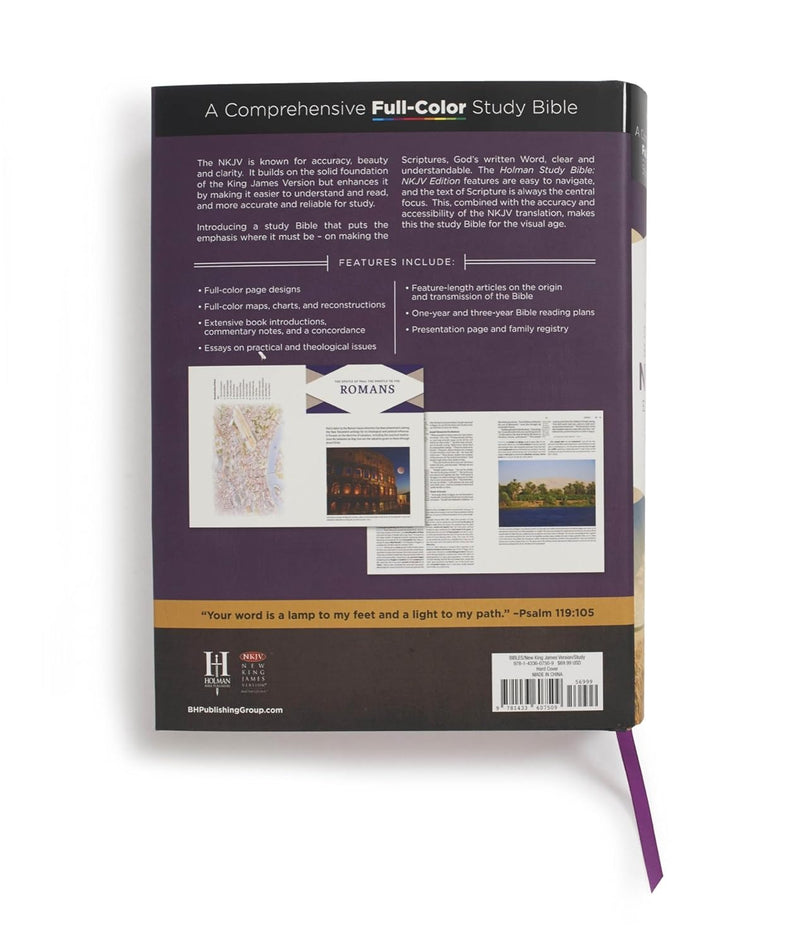 Holman Study Bible: New King James Version, Large Print, Full-Color Hardcover by Holman Bible Publishers