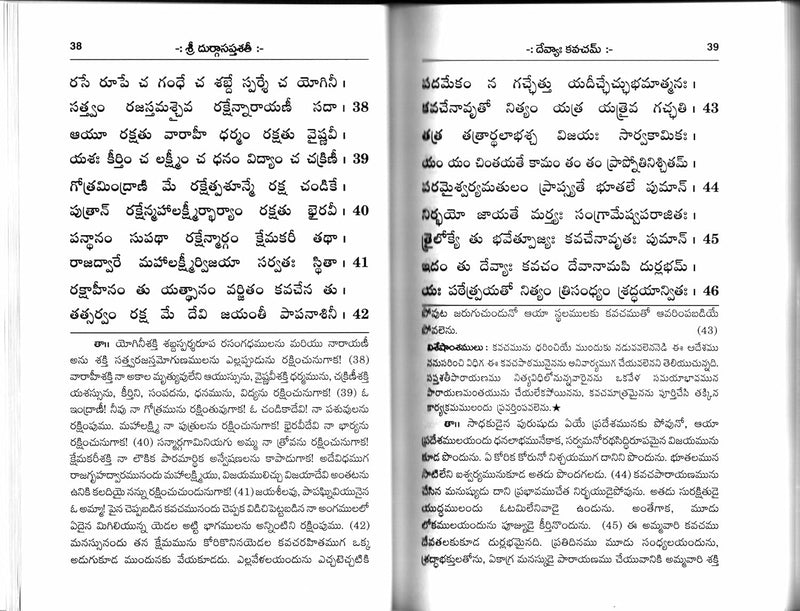 Durga Saptashati with Meaning (Telugu, Pack of 2) By Gita Press Gorakhpur