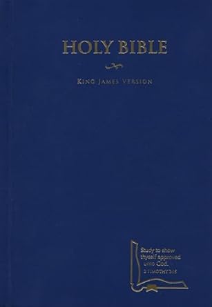 Holy Bible: King James Version, Blue Drill Pew Hardcover by Holman Bible Publishers