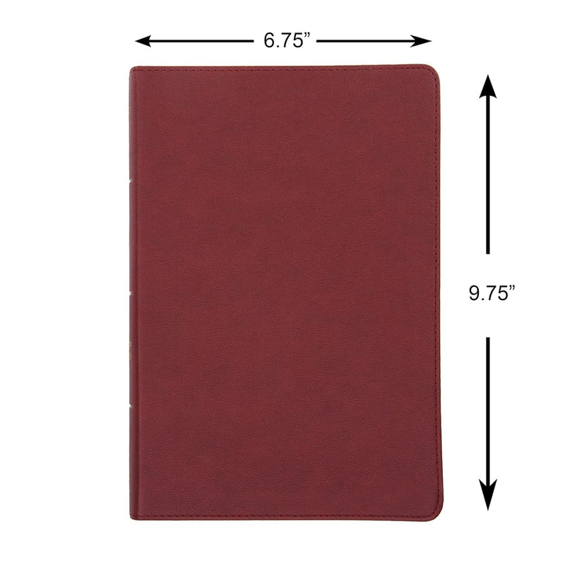 NASB Super Giant Print Reference Bible – Burgundy LeatherTouch, Indexed by Holman Bible Publishers