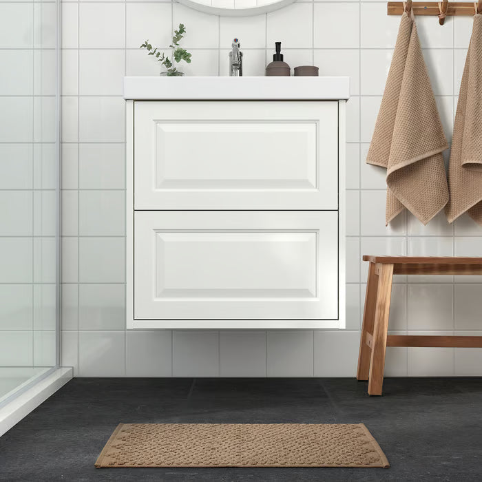 IKEA FJÄLLKATTFOT Bath mat, beige, 40x60 cm (16x24 ")