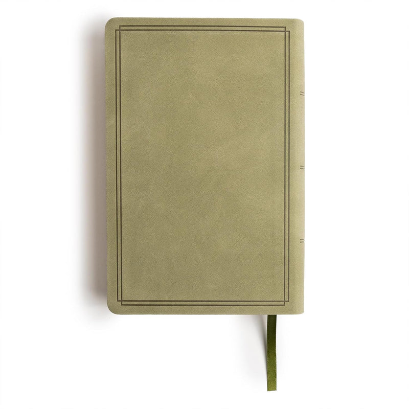 KJV Large Print Personal Size Reference Bible, Sage SuedeSoft LeatherTouch, Indexed by Holman Bible Publishers