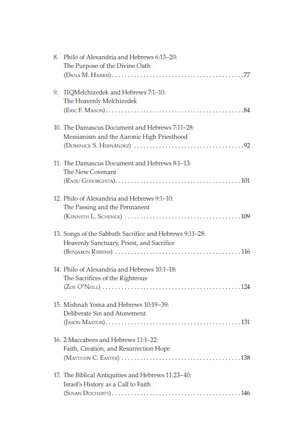 Reading Hebrews in Context: The Sermon and Second Temple Judaism by Ben C. Blackwell, Jason Maston