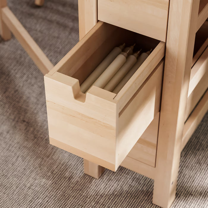 IKEA NORDEN Gateleg table, birch, 26/89/152x80 cm (10 1/4/35/59 7/8x31 1/2 ")