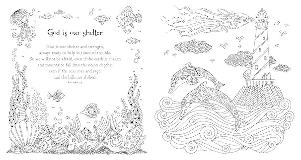 The Lion Psalms Colouring Book by Antonia Jackson