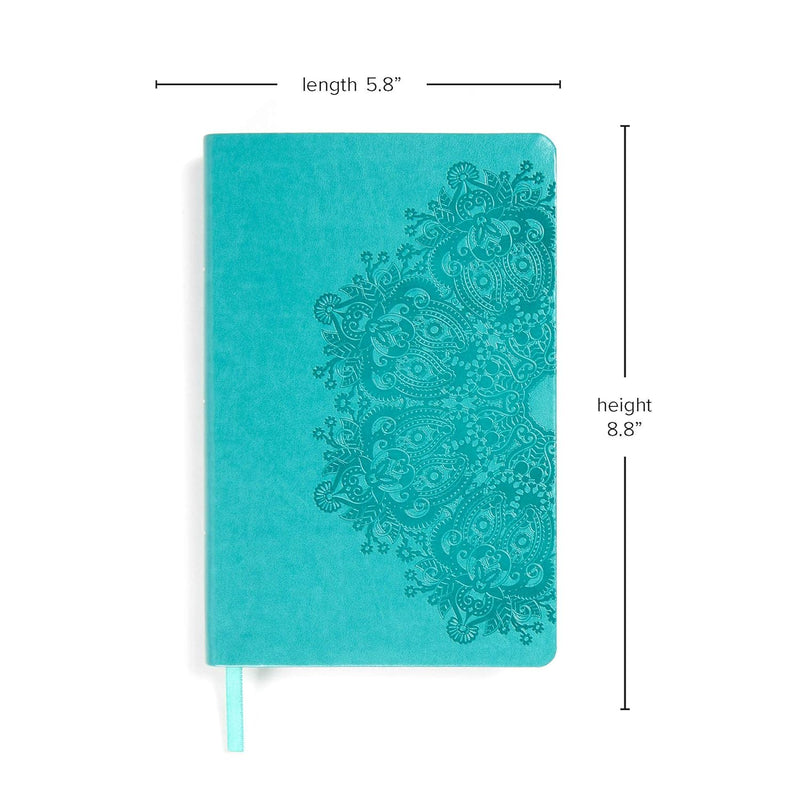 KJV Large Print Personal Size Reference Bible, Teal Leather Touch by Holman Bible Publishers