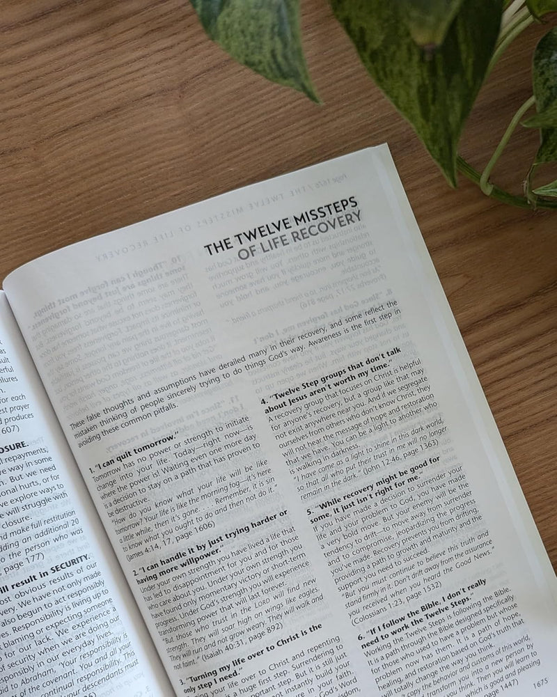 The Life Recovery Bible: New Living Translation by Tyndale House Publishers, Inc.