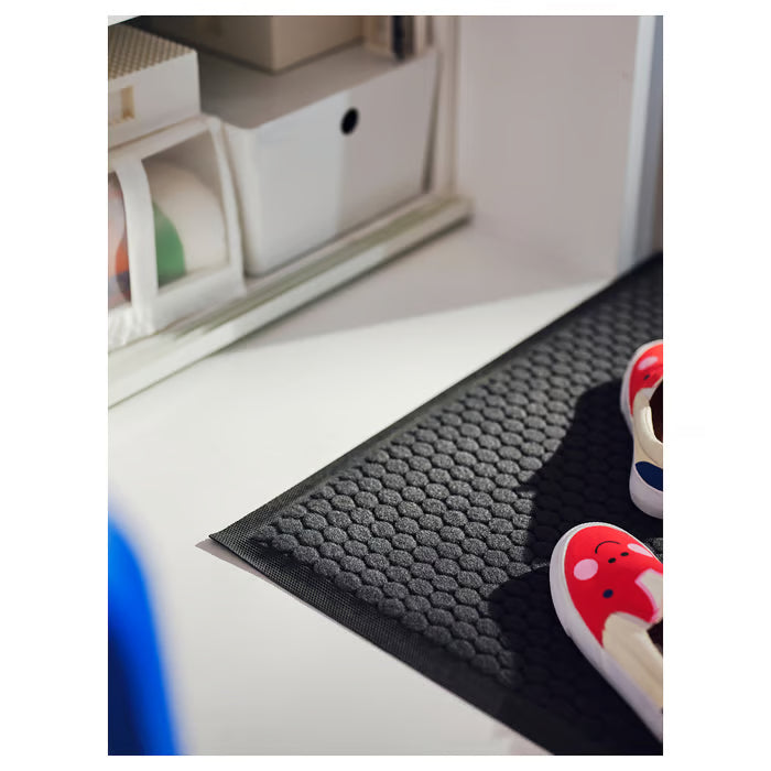 IKEA VATTENVERK Door mat, indoor, dark grey, 60x90 cm (2 ' 0 "x2 ' 11 ")