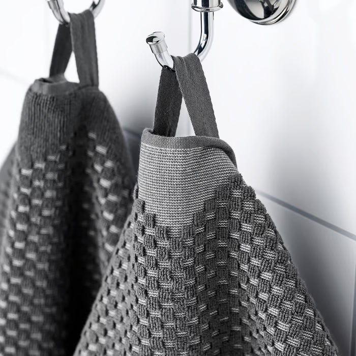IKEA FJÄLLSTARR Hand towel, dark grey, 40x70 cm (16x28 ")