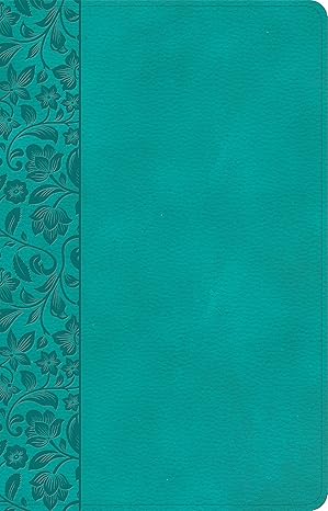 NASB Large Print Personal Size Reference Bible, Teal LeatherTouch, Indexed by Holman Bible Publishers
