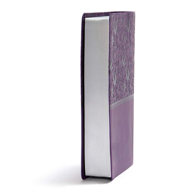 KJV Large Print Personal Size Reference Bible, Purple LeatherTouch by Holman Bible Staff