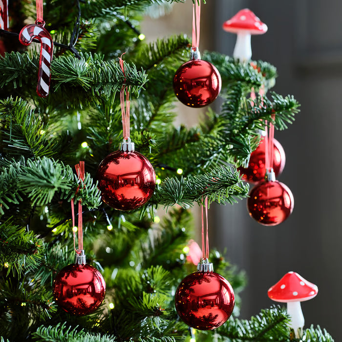 IKEA VINTERFINT Tree ornament set of 20, bauble red