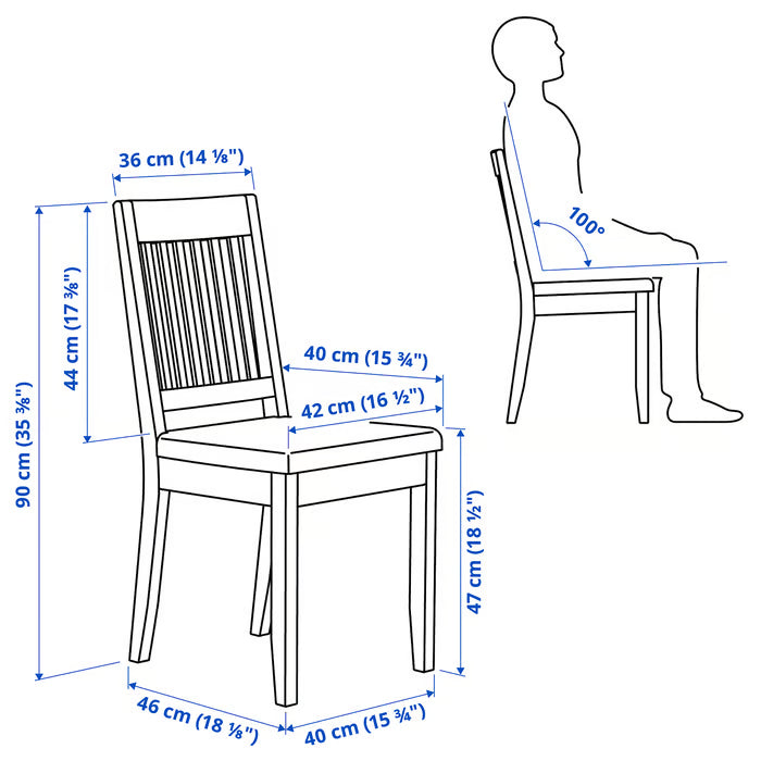 IKEA Näsinge Chair, white/Tibbleby beige-grey