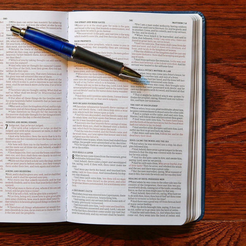 KJV Gift and Award Bible, Blue Imitation Leather by Holman Bible Staff