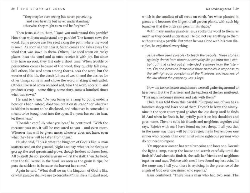 The Story of Jesus: Experience the Life of Jesus As One Seamless Story by Zondervan