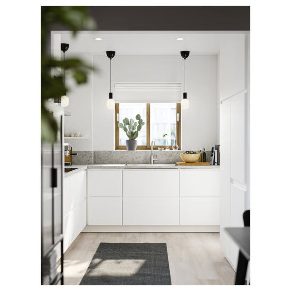 IKEA MORUM Rug flatwoven, in/outdoor, dark grey, 80x200 cm (2 ' 7 "x6 ' 7 ")