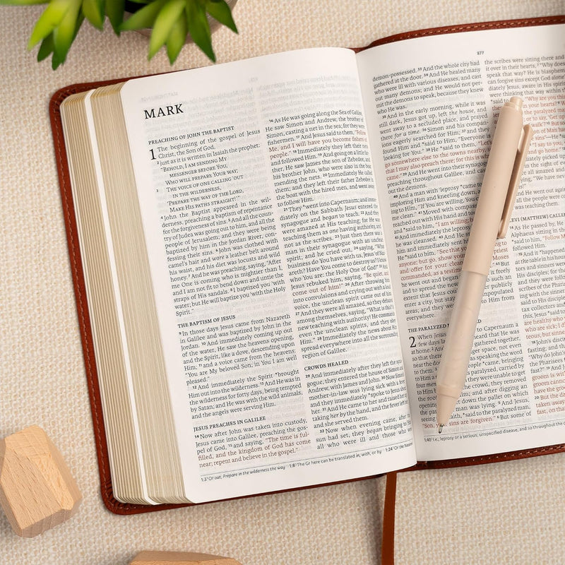 Personal Size Bible, Burnt Sienna LeatherTouch by Holman Bible Publishers