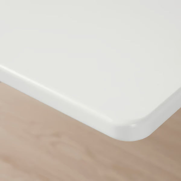 IKEA BERGLÄRKA Desk top and shelf, white, 120x70 cm (47 1/4x27 1/2 ")