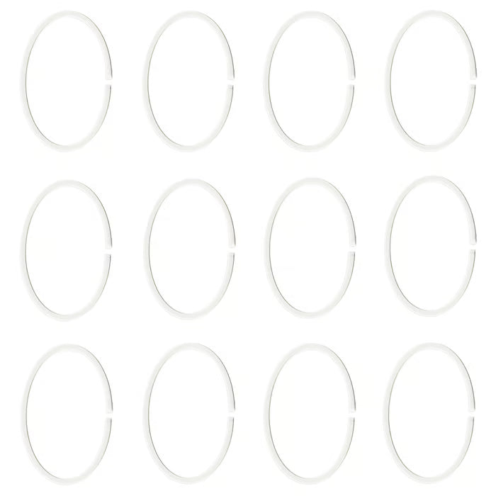 IKEA HASSJÖN Shower curtain ring, white