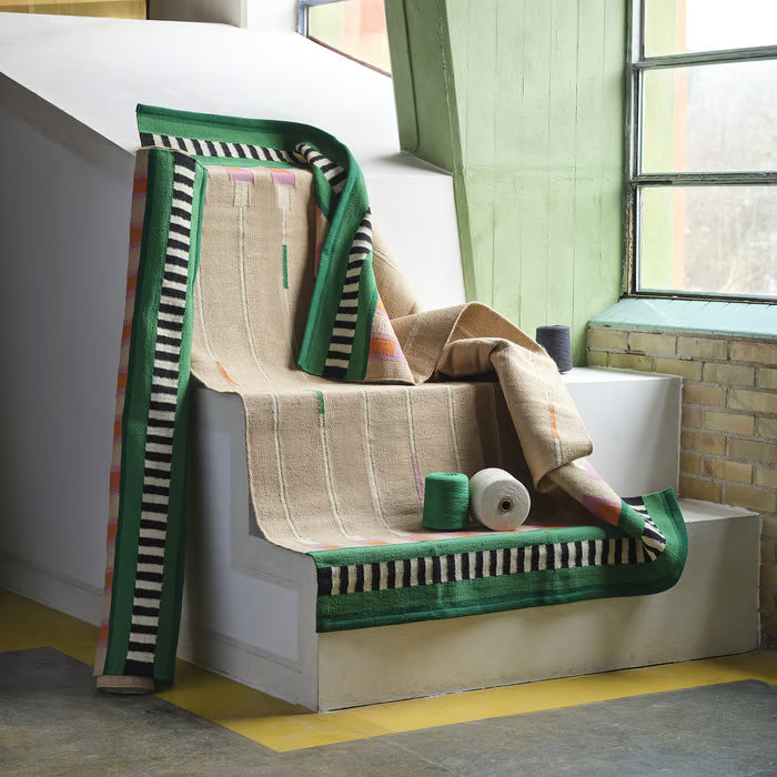 IKEA MAVINN Rug, beige/green, 170x240 cm (5 ' 7 "x7 ' 10 ")