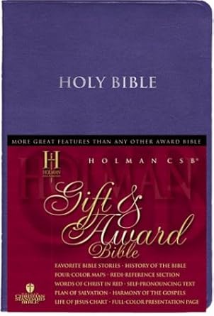 Holman Christian Standard Bible &amp; Award: Blue Imitation Leather by Holman Bible Staff