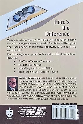 Here’s the Difference  by William MacDonald