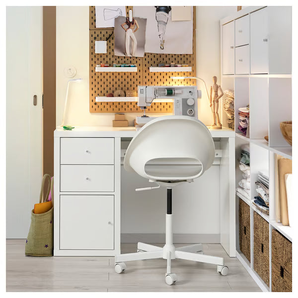 IKEA KALLAX Desk, white, 111x39 cm (43 3/4x15 3/8 ")
